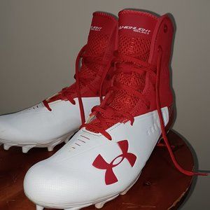under armour cleats all red